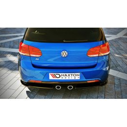 Накладки сплиттеры на задний бампер боковые на Volkswagen Golf VI